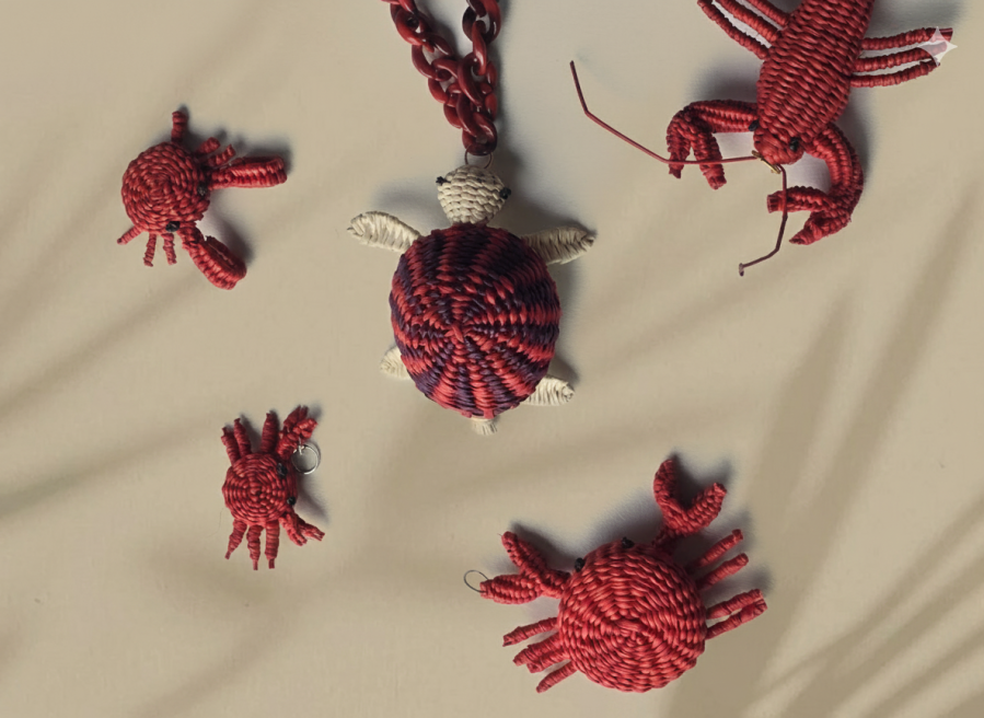 Collares Tejidos en Palma - Rafia