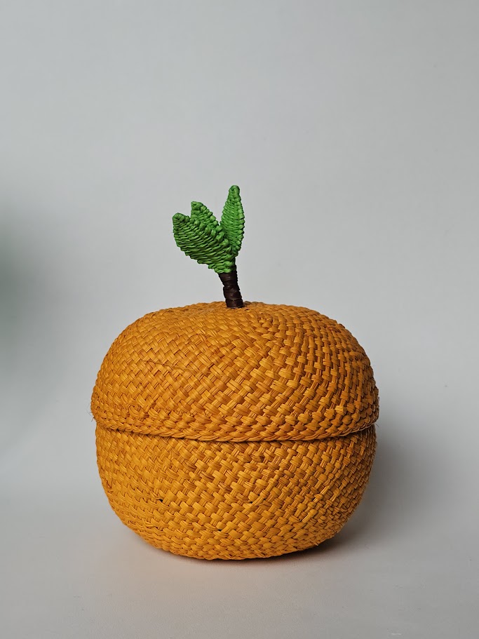 Canasto pequeño de Fique - Naranja
