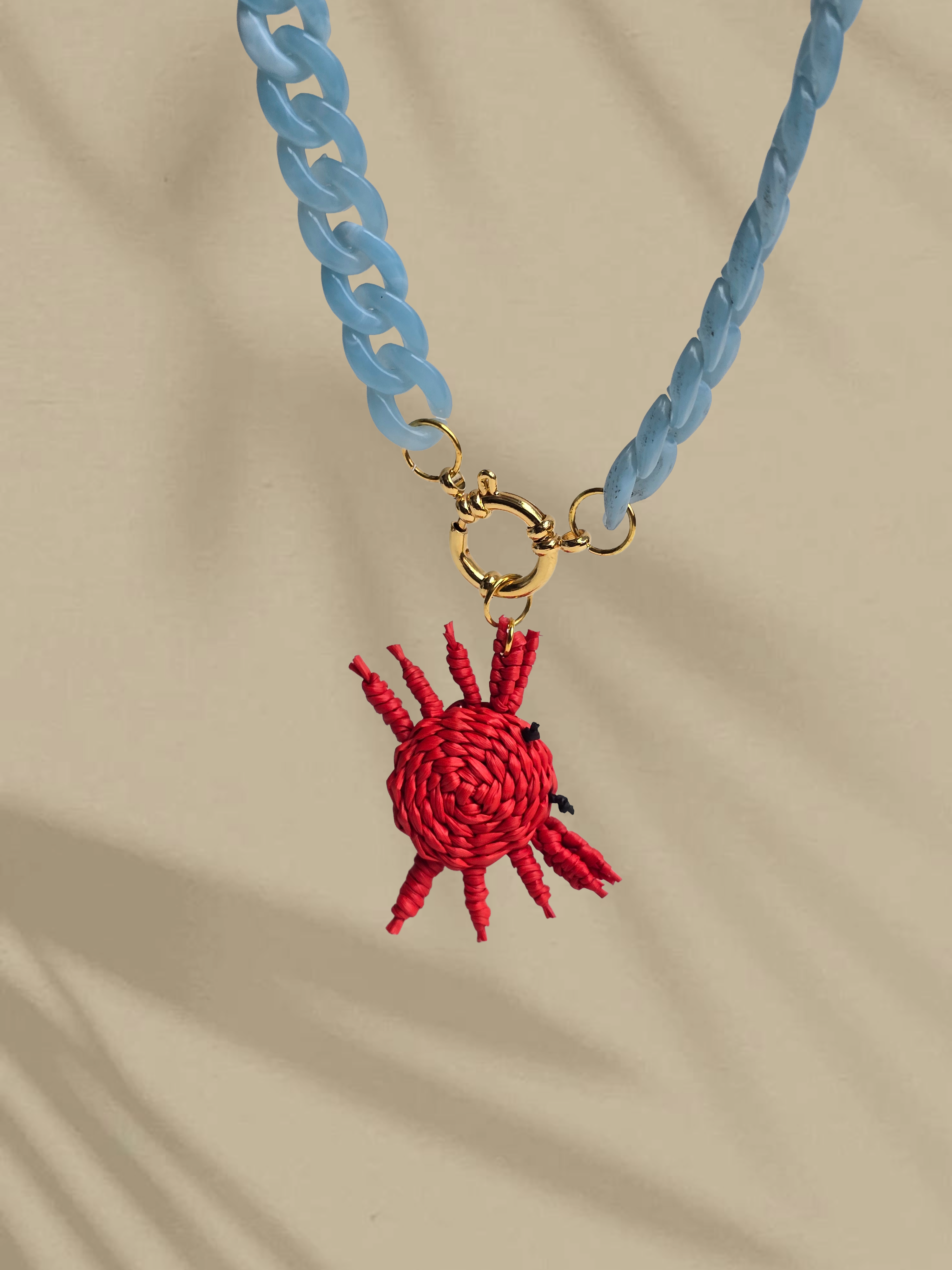 Collar Cangrejo - tejido en palma