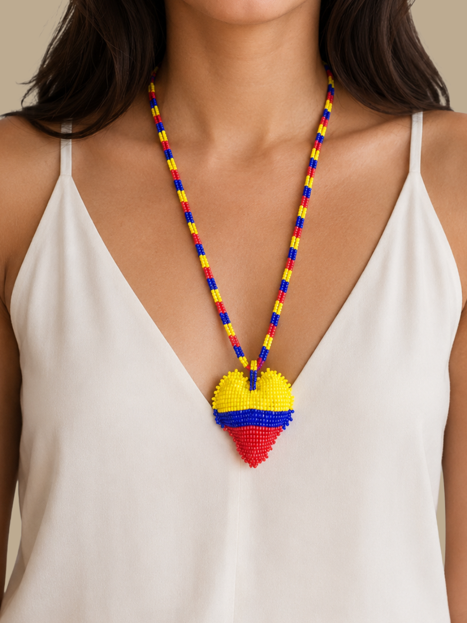 Collar Corazón Colombia ($50.000 OFF Durante el Mundial!)