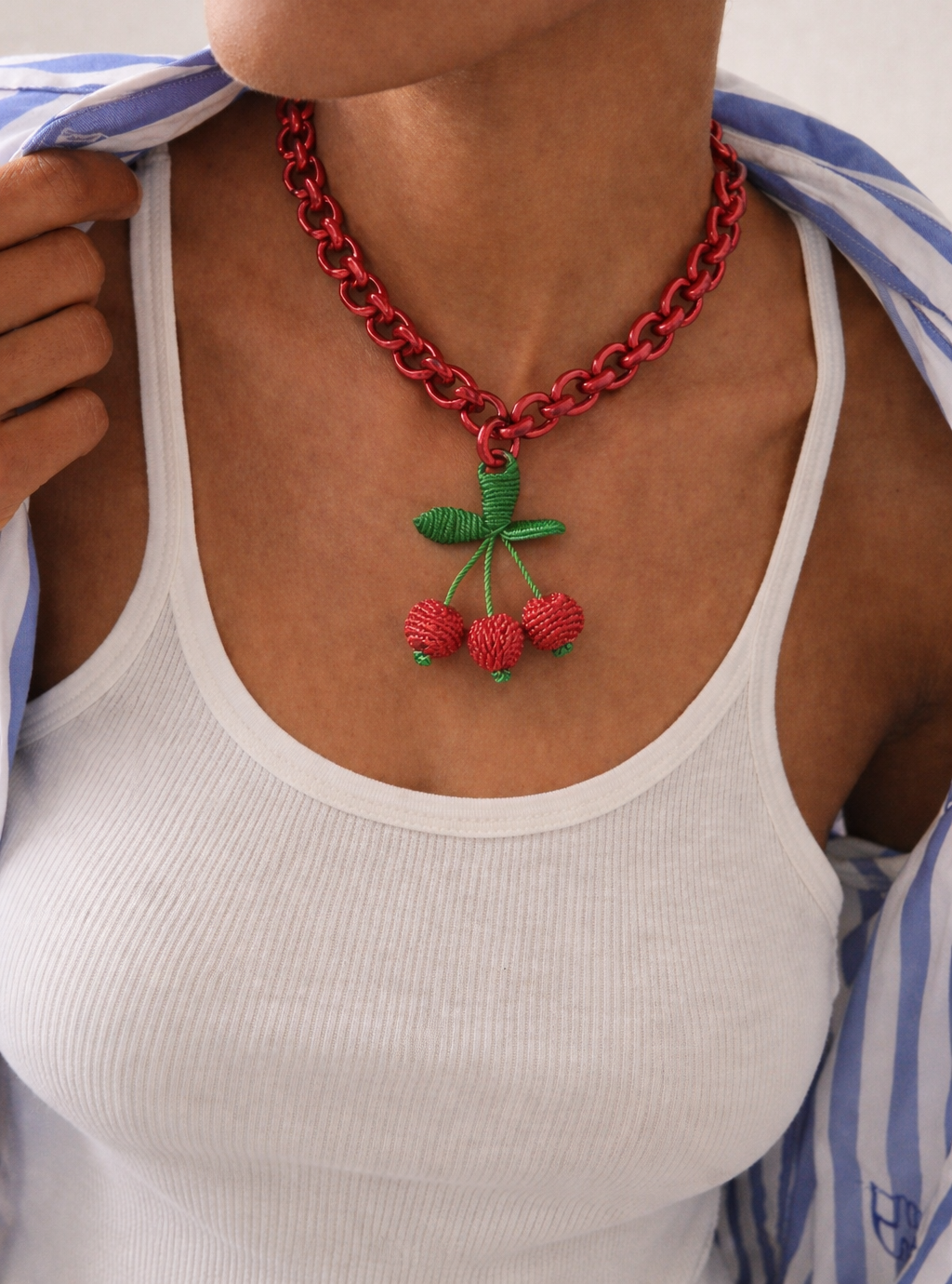 Cherry - tejido en rafia